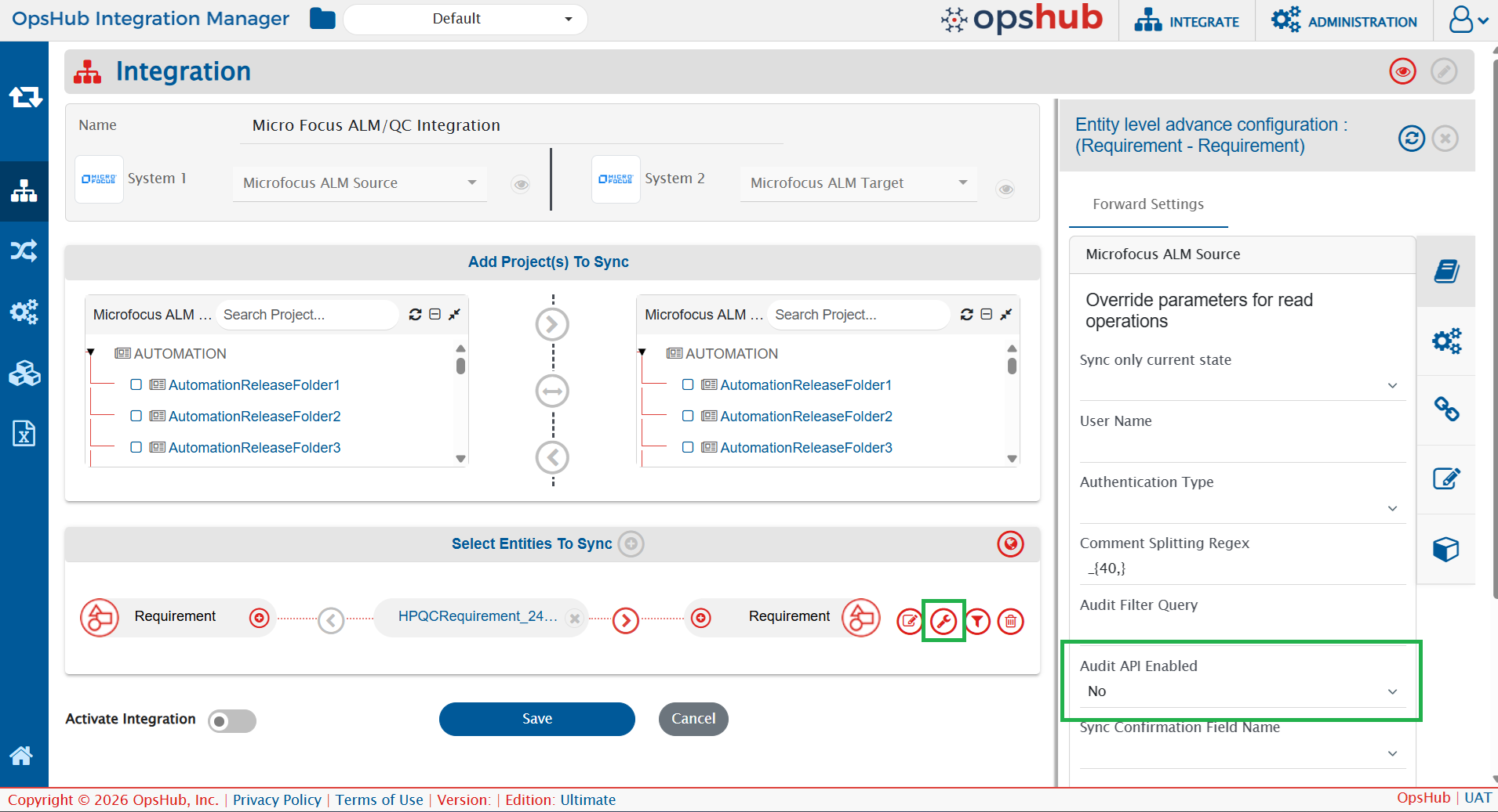 Disable Audit API Usage